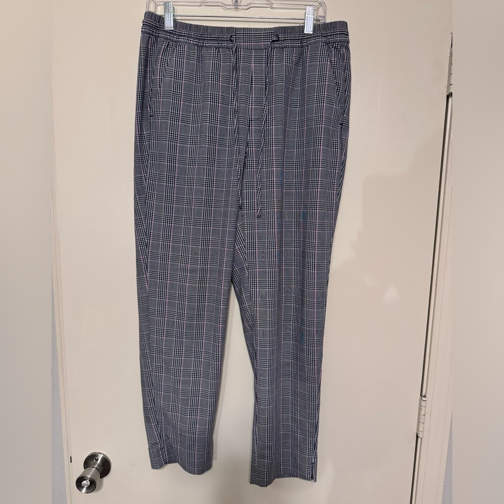 Banana Republic Hayden plaid drawstring pant